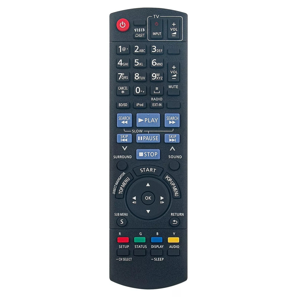N2QAKB000072 Remote Control Replacement for Panasonic Blu-ray DVD SC-BT303