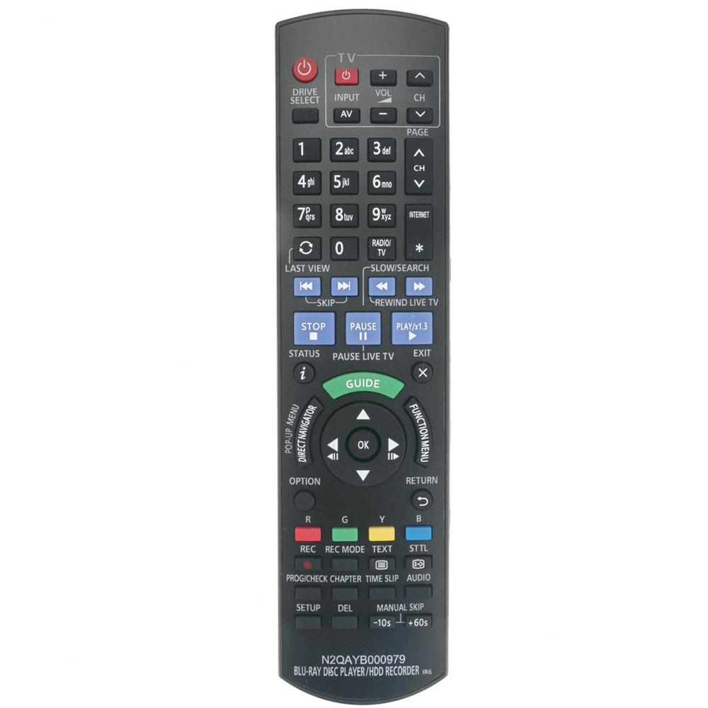 N2QAYB000979 Remote Replacement for Panasonic DVD Recorders DMRXW450GL