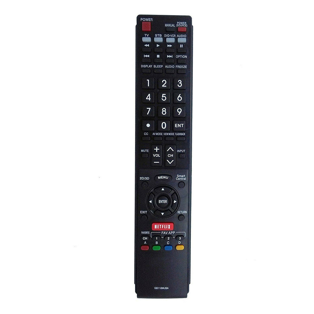 GB118WJSA Replacement Remote Control for Sharp AQUOS TV LC-70EQ10U