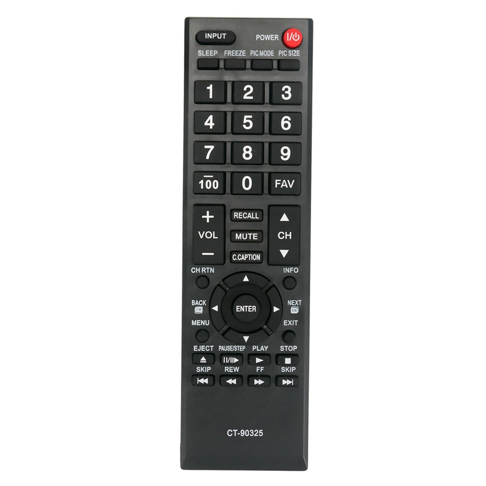 Replacement Remote CT90325 for TOSHIBA TV 32C100U2 32C100UM 37E20U 55G310U 90325