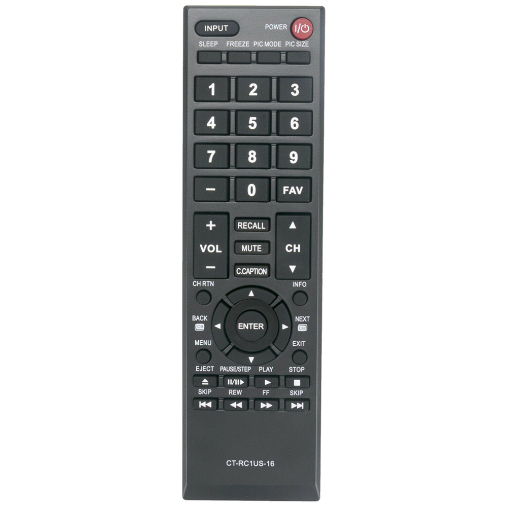 CT-RC1US-16 Replacement Remote Control for TOSHIBA TV 43L420U 49L310U 49L420U 50L420U