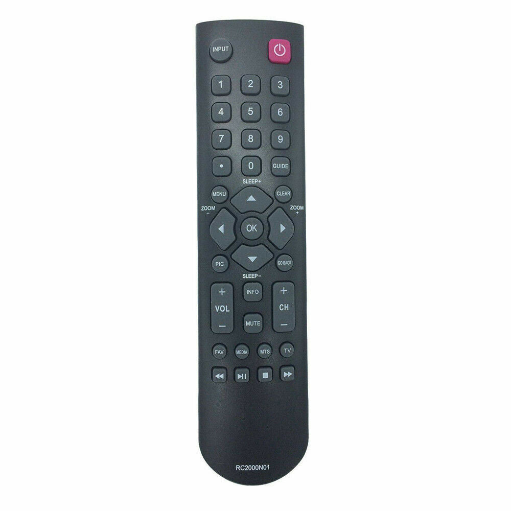 RC2000N01 Replacement Remote Control for TCL LCD LED TV RC2000N02 RC3000N01 RC3000N02