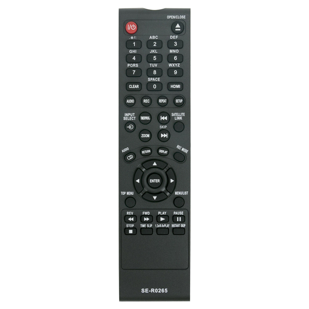 SE-R0265 Replacement Remote for Toshiba DVR D-R410 D-R410KU D-R400 D-R430 D-R420