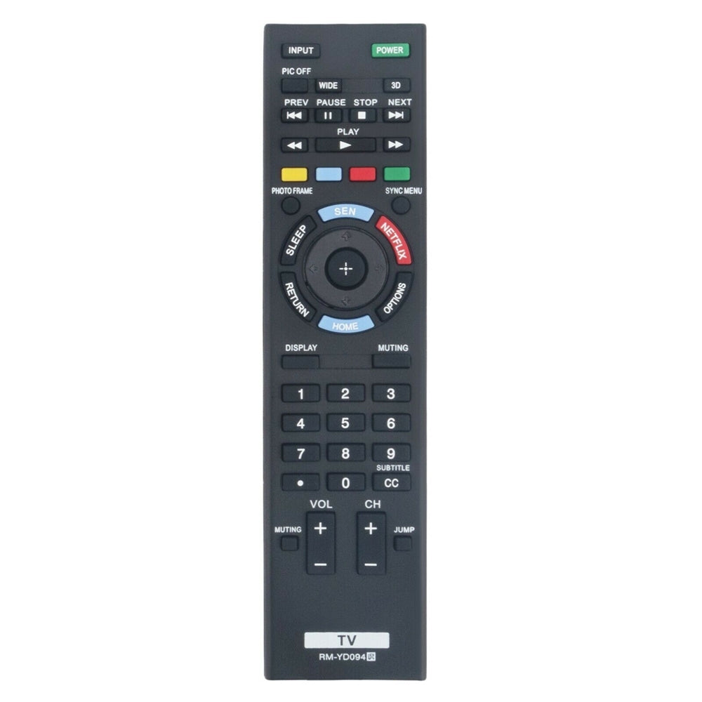 RM-YD094 Replacement Remote for Sony LCD LED TV KDL-50R557A