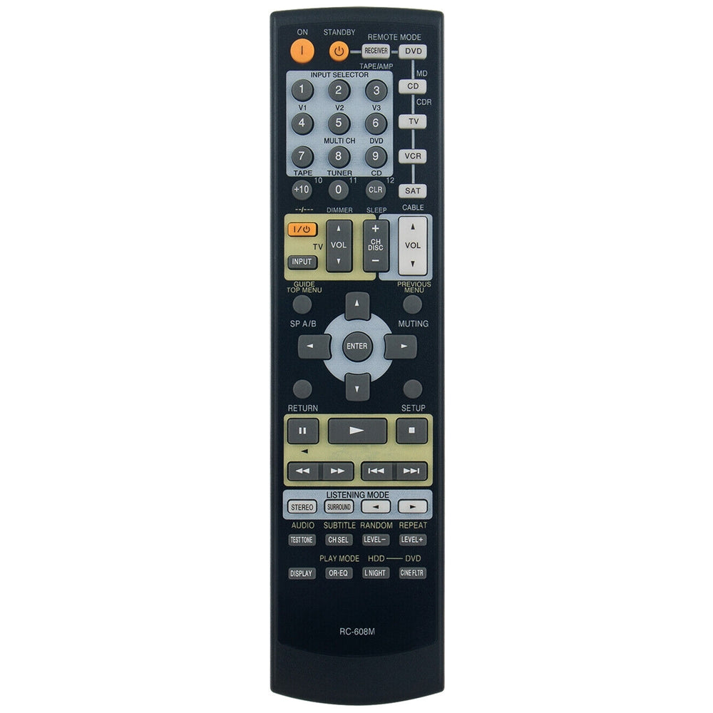RC-608M Remote Control Replacement for Onkyo AV Receiver HT-R530