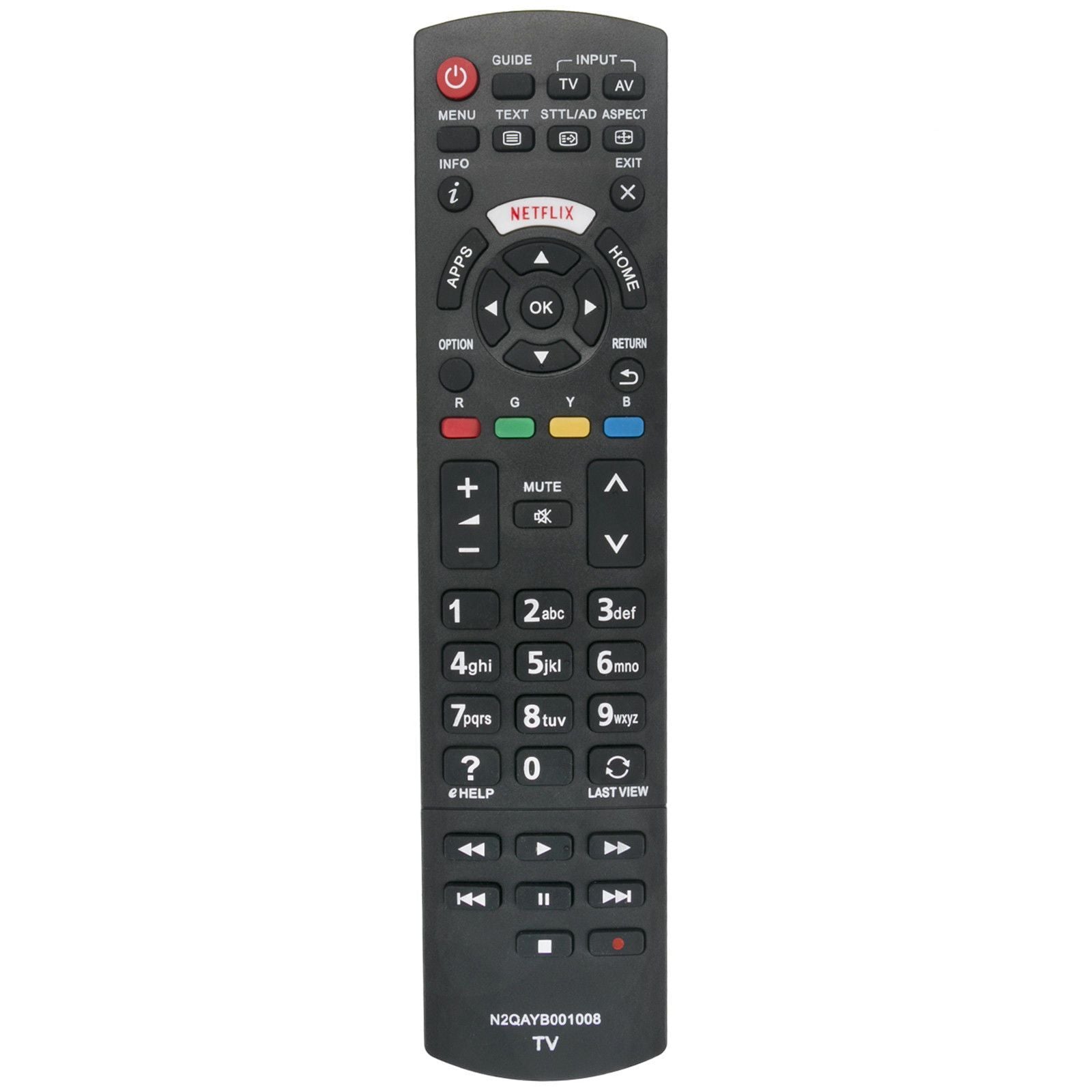 N2QAYB001008 Remote Replacement for Panasonic Plasma TV TH-55CS650Z TH-40DS610U Netflix